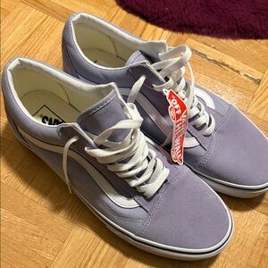 Vans Light Purple and White Sneakers